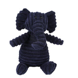 HULIANFU Plush Dog Toy Animals Shape Bite Resistant Squeaky Toys Corduroy Dog Toys for Small Large Dogs Puppy Pets Training Accessories
