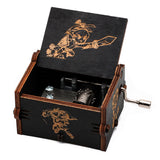 HULIANFU  Wooden Hand Crank Music Box Magic School Game Jurassic Park Godfather Children  Holiday Gift Christmas New Year Gift
