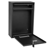 HULIANFU Mailbox Outdoor Wall Mount Security Locking Mailbox Letter Box for Home Garden Decoration Letter Newspaper Magazine Post Box