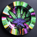 HULIANFU Metal Tobacco Herb Rolling Tray Cigarette Paper Rolling Tray Plate Cigar Cigarette Ashtray Discs for Smoke Cigarette Ash Trays