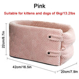 HULIANFU Portable Pet Dog Car Seat Central Control Nonslip Dog Carriers Safe Car Armrest Box Booster Kennel Bed For Small Cat Dog Travel