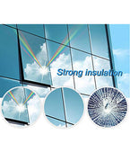 HULIANFU Window Privacy Film Sun Blocking Mirror Reflective Tint One Way, Heat Control Vinyl Anti UV Window Stickers for Home and Office
