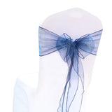 HULIANFU Wedding Decoration Organza Chair Sashes Bow For Party Christmas Halloween hotel Chair Decoration Supplies(Pack of 50pcs  pink)