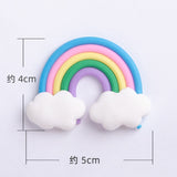 HULIANFU Soft Clay Number Balloon Cake Birthday Topper 1st Birthday Party Decorations Kids Baby Shower Girl  Happy Birthday Cake Topper
