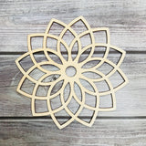 HULIANFU Tree of Life Wood Wall Hanging Laser Cut Wooden Wall Art Sacred Geometry Yoga Studio Unique Handmade Spiritual Gift Home Decor