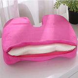 HULIANFU Orthopedic Booster Seat Cushion Memory Foam Chair Massage Pad Office Back-rest Pad Driver Pilot Headrest