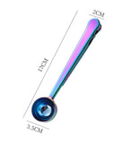 HULIANFU Two-in-one Stainless Steel Coffee Spoon Measuring Spoon Milk Powder Spoon With Seal Clip Kitchen Baking Scale Spoon Accessories