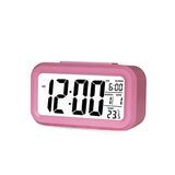HULIANFU USB/AAA  Clocks LED Wooden Alarm Clock Watch Table Voice Control Digital Wood Despertador Electronic Desktop Table Decor