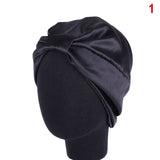 HULIANFU Women Night Sleep Hat Adjust Satin Bonnet Hair Styling Cap Long Hair Care 29 Styles Silk Head Wrap Shower Cap Hair Styling Tools