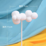 HULIANFU Rainbow Cake Topper Star Cloud Cupcake Decor Sofa Clay Cake Decor Baby Shower One 1st Happy Birthday Party Decor Kids Girl Boy