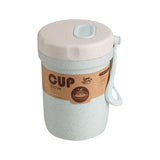 HULIANFU TUUTH Microwave Lunch Box Wheat Straw Bento Box 750ML BPA Free Food Storage Container with Soup Cup
