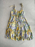 hulianfu hulianfu Floral Print Boho Sundress Women Ruffle Summer Dress Casual Beach Short Dress Flower Vintage Dress Women Fashion Clothes