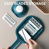 HULIANFU Multi-function Potato Carrot Cucumber Mandoline Slicer Cutter Grater Shredders with Strainer / Kitchen Fruit and Vegetable Tools
