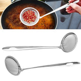 HULIANFU Super Thick Japanese Hot Pot Filter Soup Skimmer Spoon Mesh Percolator Strainer Fat Oil Skim Grease Foam