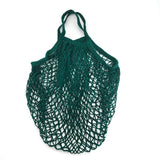 HULIANFU Portable Reusable Grocery Bags Fruit Vegetable Bag Washable Cotton Mesh String Organic Organizer Handbag Short Handle Net Tote