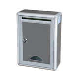 HULIANFU Lockable High Quality Aluminium Secure Mail Letter Post Box Mailbox Postbox Retro Home Garden Letter Mail Box Garden Ornament