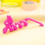 HULIANFU Kawaii Cartoon Animal Cord Winder Winding Line Data Cable Wire Storage Organizer Line Fixer Holder Headset Cord Protector 1PC