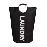 HULIANFU Large Laundry Basket ,Waterproof Laundry Hamper, Laundry Bag with Padded Handles, Folding Washing Bin,Collapsible Laundry Basket
