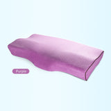 HULIANFU Memory Foam Bed Orthopedic Pillow Neck Protection Slow Rebound Memory Pillow Butterfly Shaped Health Cervical Neck Size 60/50 cm
