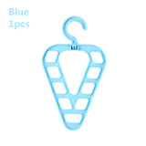 HULIANFU Magic 9-hole Support Circle Clothes Hanger Clothes Drying Rack Multifunction Plastic clothes rack Home Storage Hangers