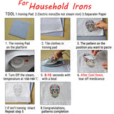 HULIANFU Iron on Cute Animal Patches Set for Clothing DIY T-shirt Applique Vinyl Unicorn Heat Transfer Clothes Stickers Thermal Press T