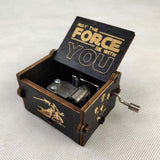 HULIANFU Wife friends Star Ball Birthday Present Music Christmas Theme Anonymity Box Wooden Castle MY Children Gift Goigeous