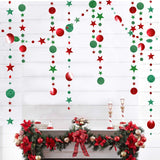 HULIANFU Merry Christmas Decorations for Home 4M Twinkle Star Paper Garland New Year  Noel ChristmasTree Ornaments Kerst  Navidad