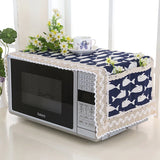 HULIANFU Microwave Oven Dust Cover Oil-proof Natural Material Breathable Protection With Storage Bag   Kitchen Supplies