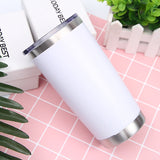 HULIANFU Thermal Mug Beer Cup Tumbler Stainless Steel Double Wall Vacuum Insulated Coffee Tea Mug Wide Mouth Water Bottle Drinkware