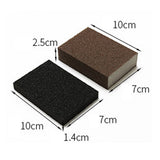 HULIANFU Kitchen Bathroom Clean Sponge Silicon Carbide Sponge Cleaning Brush Emery Rust Removing Cleaning Tools limpieza hogar
