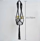 HULIANFU New arrival good quality handmade macrame plant hanger, pot holder  pot hanging  pot tray for garden for home