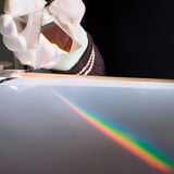 HULIANFU Rainbow Prism Optical Glass Crystal Pyramid 40mm Height Rectangular Pyramid Polyhedral Popularization Science Studying Student