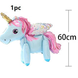 HULIANFU Unicorn Balloon Decoration Happy Birthday Party Supplies Foil Letter Balloon Globos Balony Banner Streamer Baby Shower Balloons