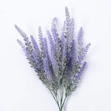 HULIANFU 2023 A Bunch of Provence Lavender Plastic Artificial Flowers False Plants Wedding Home Decoration Christmas Table Decoration
