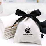 HULIANFU Velvet Gift Bags Jewelry Ribbon Sack 7x9cm 10x12cm 12x15cm pack of 50 Eyelashes Makeup Lipstick Drawstring Pouches