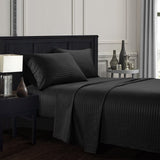 HULIANFU Simple Queen King Size Bed Sheet Sets Stripe Bedding Sets Luxury Bed Linens Bed Sheets And Pillowcase For Single Double Bed