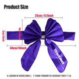 HULIANFU Wedding Ceremony Decor 10 Pieces Red Blue Already Bow Tie Hotel Banquet Chair Sash Band Conference Event Birthday Party Favor