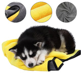 HULIANFU Pet Bath Towels Dog Accessories Large Super Absorbent Clean Up Fiber Towel Pet Dogs Soft Lint-free Quick-drying Thick Bath Towel