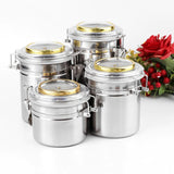 HULIANFU MUXIANG Tobacco Humidor Humidifier Cigar Humidor Jar Tobacco Pipes Smoking Accessories Humidor Box Travel Stainless Steel Gift