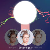 HULIANFU Mini Q Selfie Ring Light Portable Flash LED USB Clip Mobile Phone Fill Lamp Led Mirror Neon Sign Selfie Ring Makeup Lightings