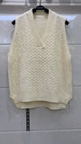 Autumn Women's Sweater Vest V-neck Sleeveless Irregular Casual Loose Knitted Pullover Tops Female Outerwear