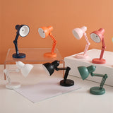 HULIANFU LED Mini Desk Lamp Foldable Magnetic Night Light Bedroom Study Reading Book Lamps With Clip Eye Protection Bedside Lights