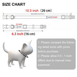 HULIANFU Personalized ID Free Engraving Cat Collar Safety Breakaway Small Dog Cute Nylon Adjustable for Puppy Kittens Necklace