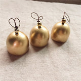 HULIANFU 2023 5Pcs Christmas Metal Small Bell Tree Pendant Decoration Xmas Party Wind Chimes DIY Material Crafts Accessories