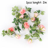 HULIANFU Wedding Decoration 10-40cm Rattan Wreath Metal Hoop Wreath Decor Floral Hoop Christmas Decor for Home Hanging Artificial Flower