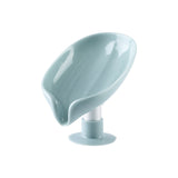 HULIANFU Leaf Shape Soap Box Drain Soap Holder Box Bathroom Accessories Toilet Laundry Soap Box Bathroom Supplies Tray Gadgets