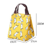 HULIANFU Lunch Bag Lunch Box Thermal Insulated Canvas Tote Pouch Kids School Bento Portable Dinner Container Picnic Food Storage Bags
