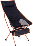 HULIANFU Outdoor Portable Camping Chair Oxford Cloth Folding Lengthen Camping Seat for Fishing BBQ Festival Picnic Beach Ultralight Chair