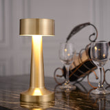 HULIANFU Retro Bar Coffee Table Lamp LED Desktop Night Light Rechargeable Touch Sensor Wireless Restaurant Bedroom Decor Lighting Fixture