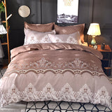 HULIANFU Northern Europe Bedding Sets Home Textile Simple Style Floral Pattern Bedclothes Duvet Cover Pillowcase Bed Sheets